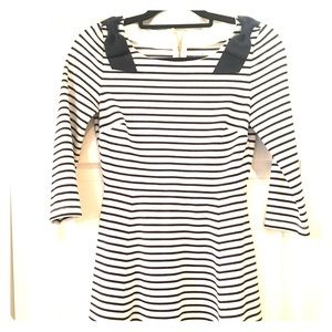 Kate Spade Navy blue and white stripped dress